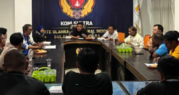 Rapat pengurus KONI beberapa waktu lalu